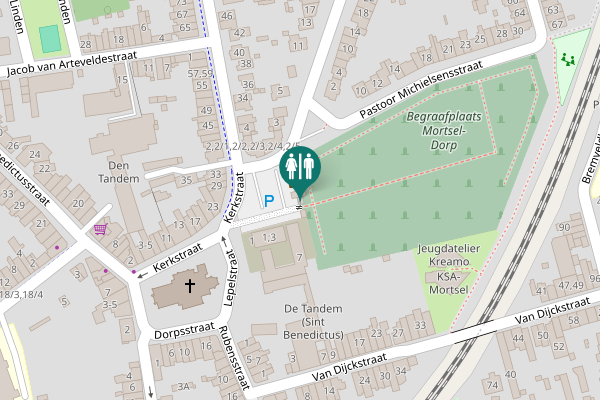 Map showing location of Lepelstraat 7 Toilet