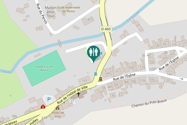 Map showing location of Monthureux-sur-Saône Toilet