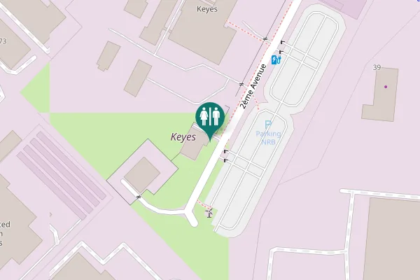 Map showing location of 2ème Avenue Toilet