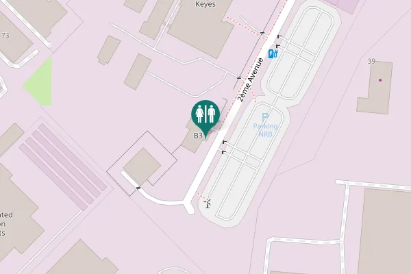 Map showing location of 2ème Avenue Toilet