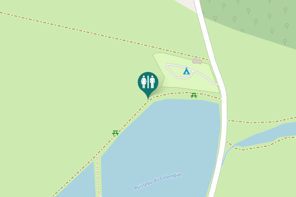 Map showing location of Dornes Toilet