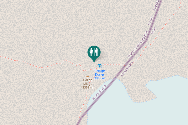 Map showing location of Saint-Gervais-les-Bains Toilet