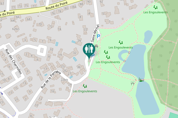 Map showing location of Rue Saint-Michel 38 Toilet
