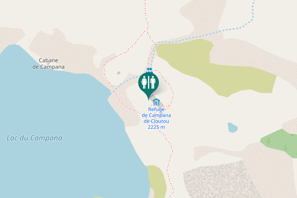 Map showing location of Bagnères-de-Bigorre Toilet