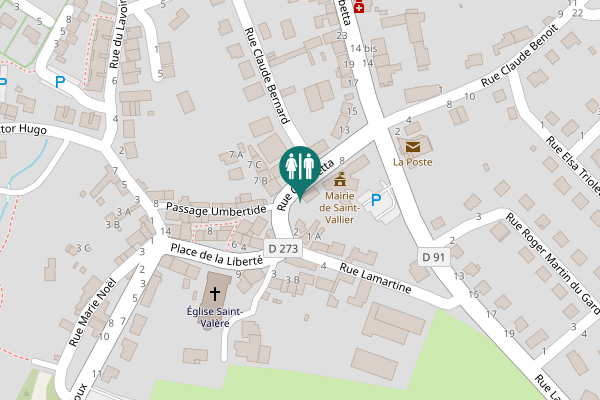 Map showing location of Rue Gambetta 4 Toilet