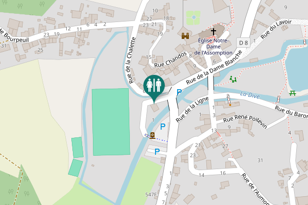 Map showing location of Place de Morthemer 1 Toilet