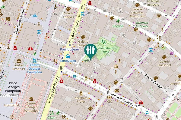 Map showing location of Cité Noël 6 Toilet
