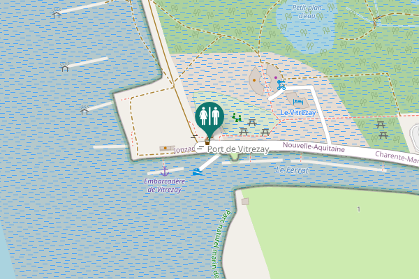 Map showing location of Saint-Sorlin-de-Conac Toilet