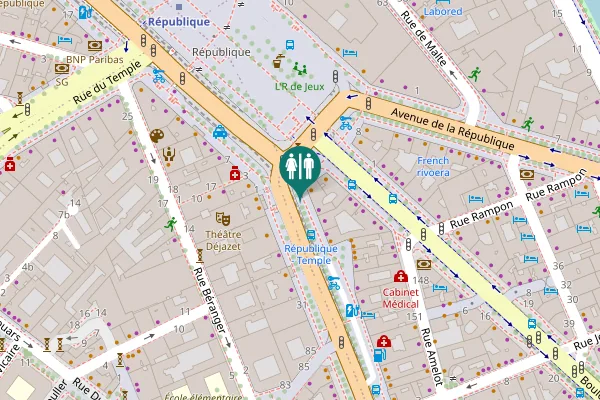 Map showing location of 2 Toilet