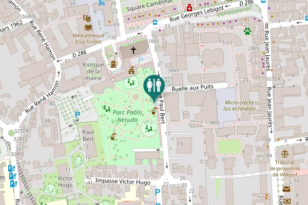 Map showing location of Rue Paul Bert 10 Toilet