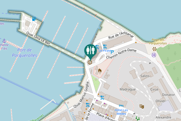 Map showing location of Rue de l'Artisanat 2 Toilet