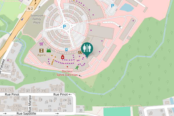 Map showing location of Rue Pinot 25 Toilet