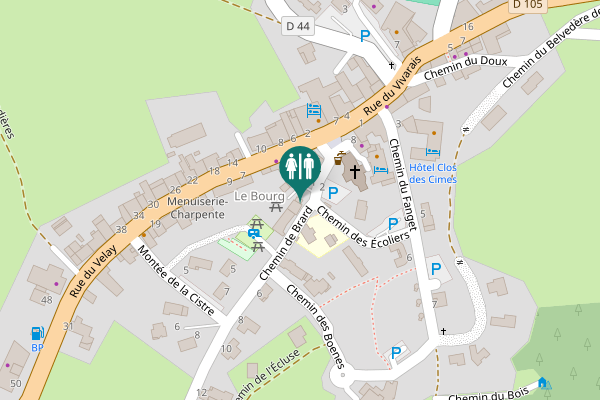 Map showing location of Chemin de Brard 4 Toilet