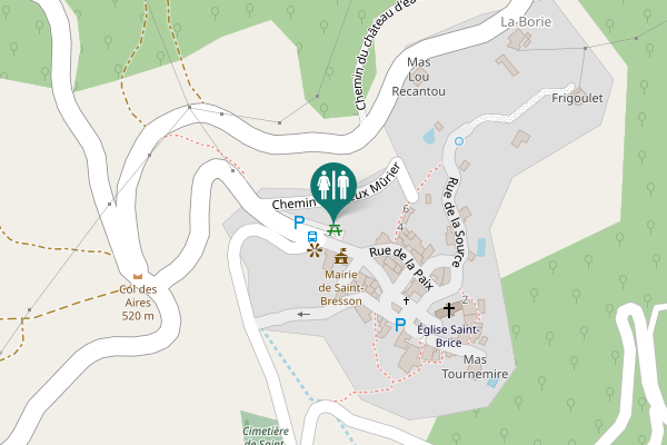 Map showing location of Rue des Écoles 2 Toilet