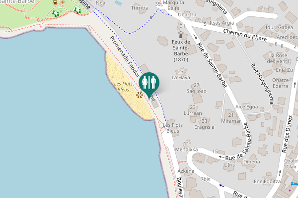 Map showing location of Promenade Feodor Chaliapine Toilet