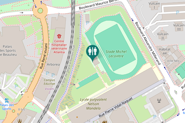 Map showing location of Boulevard Maurice Bertin 4 Toilet