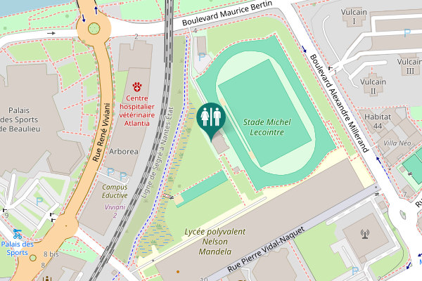 Map showing location of Boulevard Maurice Bertin 4 Toilet