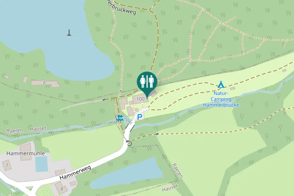 Map showing location of Hammerweg 100 Toilet