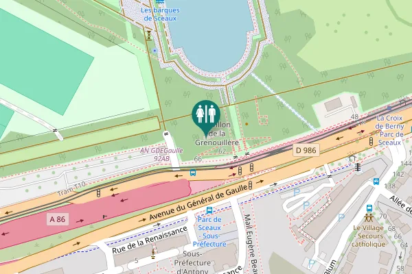 Map showing location of Avenue du Général de Gaulle 66 Toilet