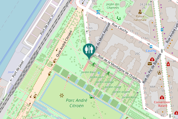 Map showing location of Rue de la Montagne de l'Espérou 13 Toilet