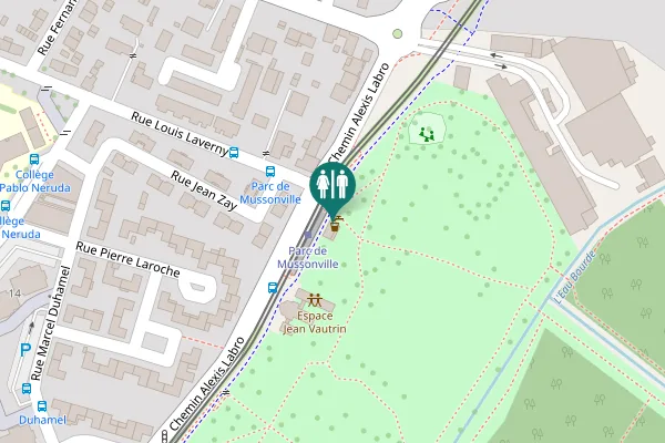 Map showing location of Chemin Alexis Labro Toilet
