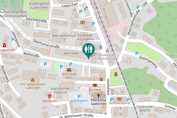 Map showing location of Wolfstraße 4 Toilet