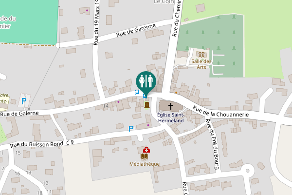Map showing location of Rue de Galerne 10 Toilet