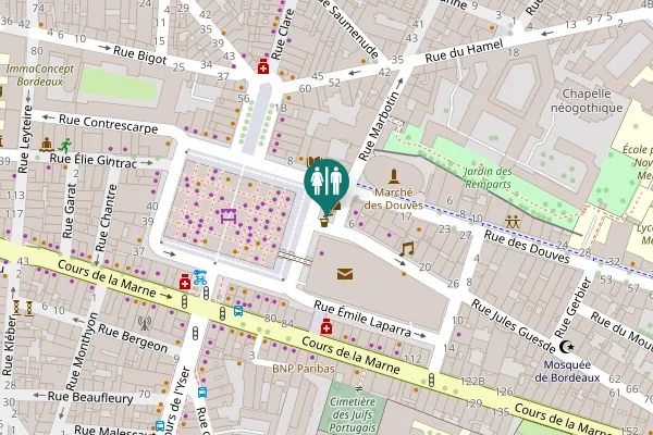 Map showing location of Rue Jules Guesde 6 Toilet