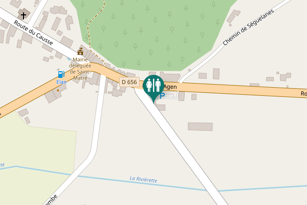 Map showing location of D 4 Toilet