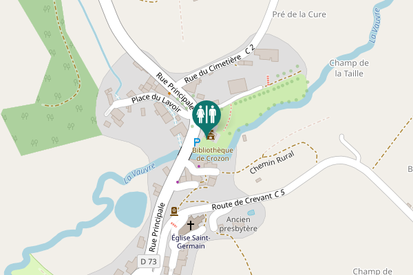 Map showing location of Rue Principale 17 Toilet