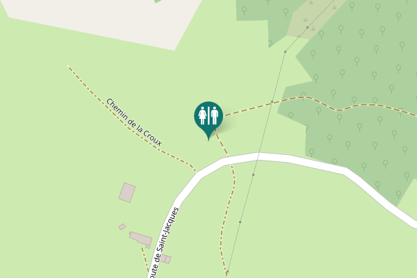 Map showing location of Chemin de la Bessade Toilet