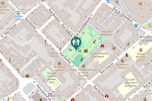 Map showing location of Rue Pierre Gourdault 22 Toilet