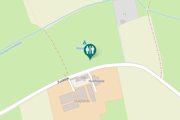 Map showing location of Zuiddijk 14B Toilet