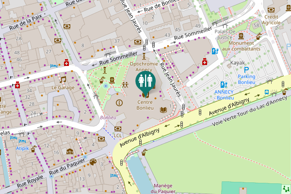 Map showing location of Rue Jean Jaurès 1 Toilet