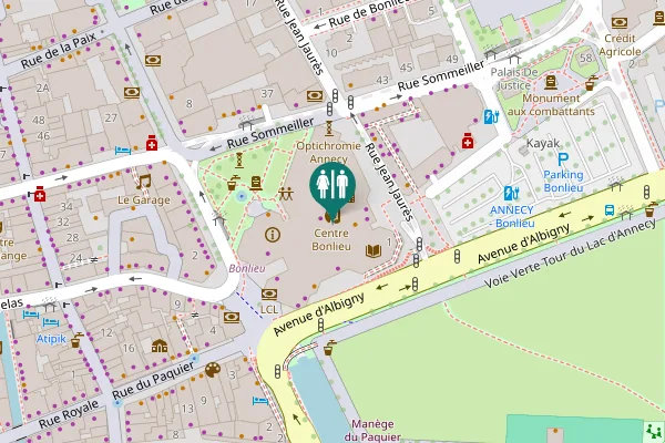 Map showing location of Rue Jean Jaurès 1 Toilet