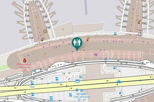 Map showing location of Circuit 2 Toilet