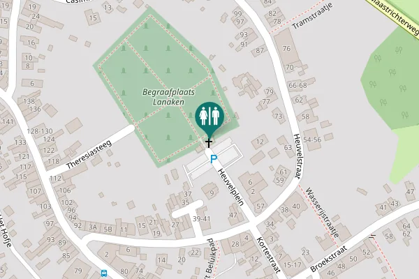 Map showing location of Heuvelplein Toilet