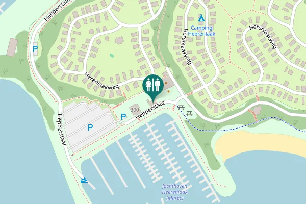 Map showing location of Hepperstaat Toilet