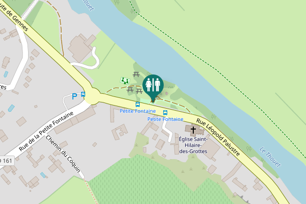Map showing location of Rue Léopold Palustre Toilet