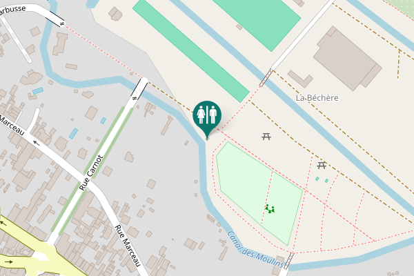 Map showing location of Rue Carnot Toilet