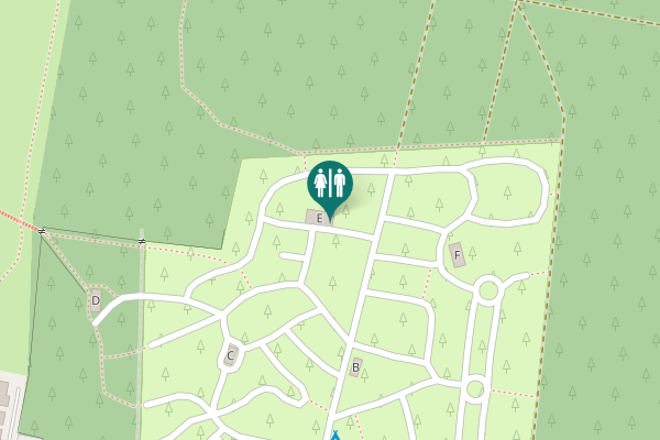 Map showing location of Avenue de l'Océan 600 Toilet