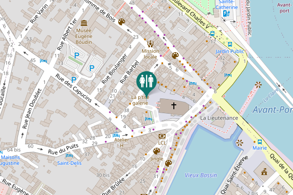 Map showing location of Rue des Lingots 21 Toilet