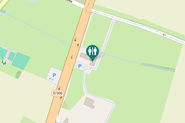Map showing location of D 906 Toilet