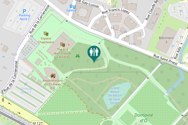 Map showing location of Rue Saint-Priest Toilet
