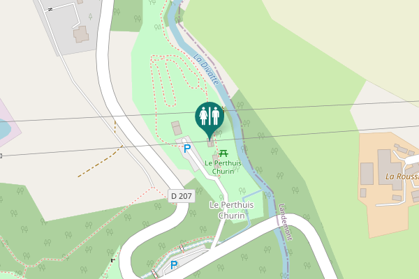 Map showing location of D 207 Toilet