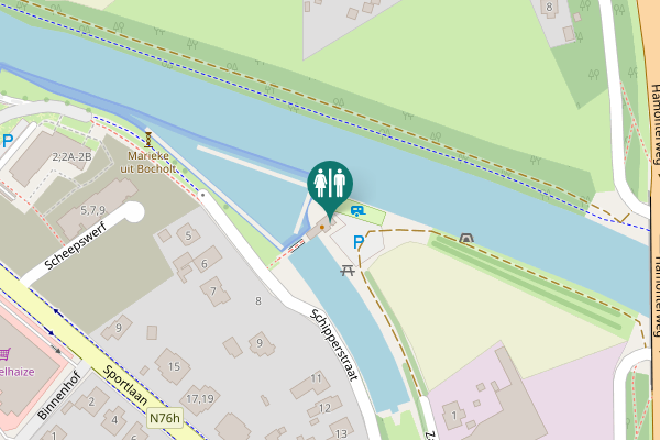 Map showing location of Zagerijstraat 1 Toilet