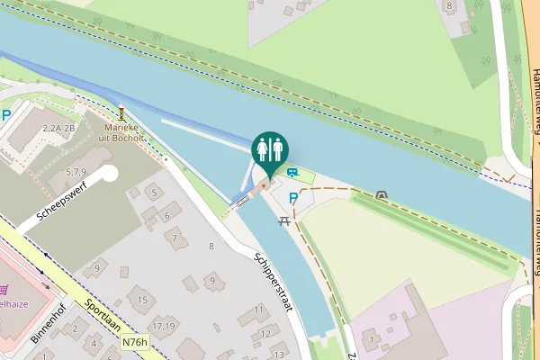 Map showing location of Zagerijstraat 1 Toilet