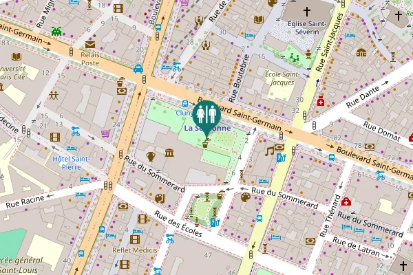 Map showing location of Place Paul Painlevé 6 Toilet