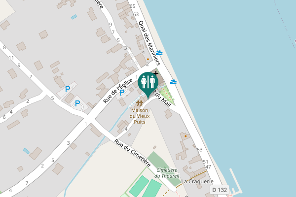 Map showing location of Rue des Gabarres 4 Toilet