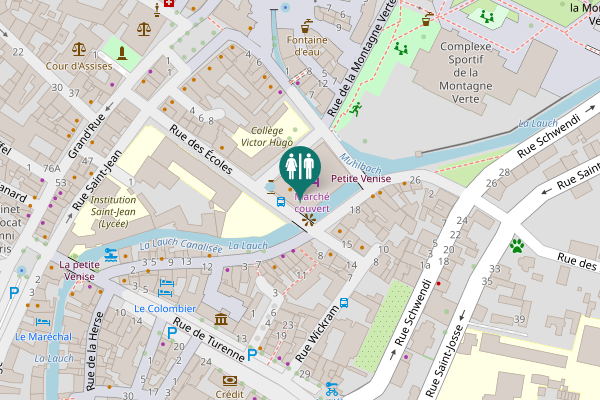 Map showing location of Rue des Écoles 13 Toilet